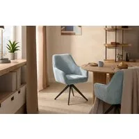 B&D home Polsterstuhl ARVIT (1 St), mit Armlehnen, Taschenfederkern-Sitz, Metallgestell 360° drehbar