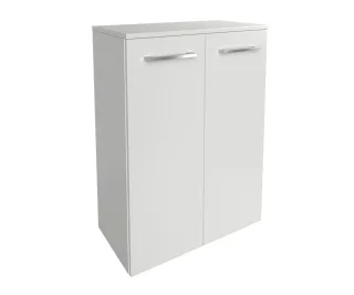 Fackelmann B.style Doppel-Midischrank 602x825x320 weiß/weiß 2T, 84423 84423