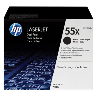 Original CE255XD HP 55X LJ Cartridge (2) black HC