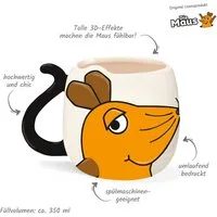Trötsch Verlag Tasse Die Maus - 3D-Lieblingstasse (5er-VE)