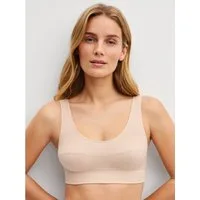 CALIDA Bustier Elastic breites Unterbrustband, ohne Bügel, Baumwollmischung