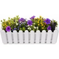 HTI-Living Blumenkasten Pflanzgefäß mit Wasserspeicher 50 cm Nessa (Stück, 1 St., 1 Blumenkasten), Blumenkasten mit Wasserstandsanzeige