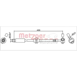 Metzger Bremsschlauch vorne rechts Chevrolet Cruze Orlando Volt Opel Ampera Astra