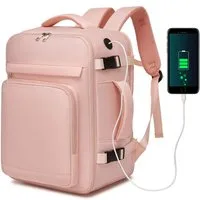 KONO Rucksack 40x30x20cm, Flugzugelassen mit USB-Anschluss & Nassfach