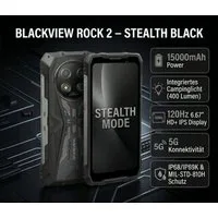 blackview 5G Outdoor Smartphone 15000mAh Akku 12+36GB RAM 120Hz Display Smartphone (16.94 cm/6.67 Zoll, 256 GB Speicherplatz, 16 MP Kamera)
