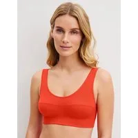 CALIDA Bustier Elastic breites Unterbrustband, ohne Bügel, Baumwollmischung