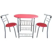 HTI-Line Küchentisch Tischgruppe Merit (Set, 3-St., 1 Tisch, 2 Stühle), Essgruppe 1 Tisch 2 Stühle