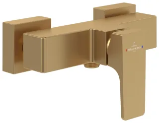 Villeroy & Boch Einhebel-Duscharmatur Architectura Square 210x112x122mm Brushed Gold TVS12500100076