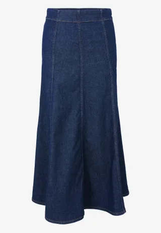 zero - Maxi-Jeansrock ausgestellt dark blue denim - Gr. - 42