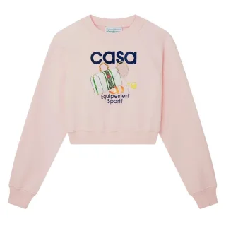 Casablanca Bedruckte, Kurze Sport-sweatshirts In Pink