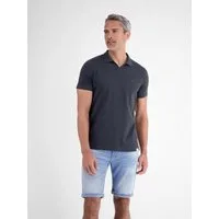 LERROS Poloshirt Modernes Poloshirt mit Jaquard-Muster und knopflosem Kragen