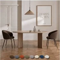 Haris Børn Esszimmerstuhl mit Armlehnen NØR - Hochwertige Polsterstühle für Esszimmer (Set, 2 St), Premium Esszimmer Stühle & Wohnzimmer Stühle
