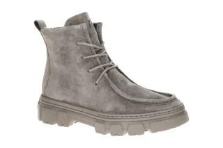Paul Green Damen Stiefeletten 5499-044 PG 5499 Grau Titan Mokassin Boots Echt...