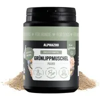 ALPHAZOO Grünlippmuschel-Pulver 100 g für Hunde Grünlippmuschel, Ergänzungsfutter für: Hunde