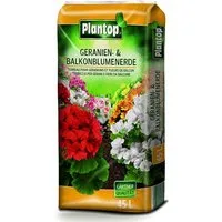 Plantop Blumenerde PLANTOP Geranien- und Balkonblumenerde, 45 Ltr