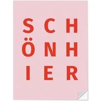 Posterlounge Wandbild Schön Hier II, Typobox, erhältlich als Poster, Leinwandbild, Wandsticker oder Acrylglasbild