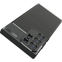 AVANA Handyhülle für Samsung Galaxy S23 / Plus / Ultra / FE Hülle Silikon Schutzhülle, Slim Case, Cover, Bumper, Carbon Optik