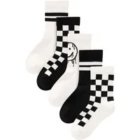 Next Kurzsocken Gerippte Socken mit hohem Baumwollanteil, 5er-Pack (5-Paar)