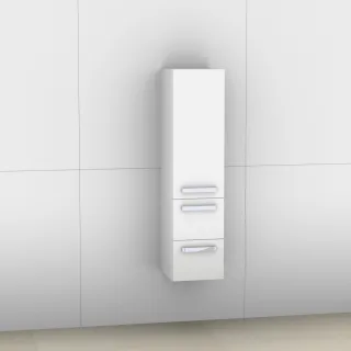 Artiqua 400 Midischrank, Weiß Hochglanz, 400-MLL-1-30-L-7016-68 400-MLL-1-30-L-7016-68