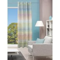 HOME WOHNIDEEN Vorhang RAINBOW (1 St), Ösen, halbtransparent, Ösenschal Querstreifen RAINBOW