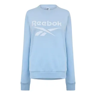 Reebok - Kurzes Sweatshirt für Damen, Rundhalsausschnitt (Blau)