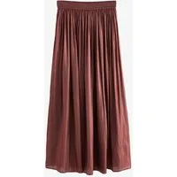 Next Midirock Metallic-Midirock aus glänzendem Satin (1-tlg)