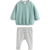 Next Top & Leggings Baby-Sweatshirt und Leggings im Set (2-tlg)