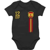 Shirtracer Shirtbody 12. Mann Spanien Fan-Shirt WM 2026 Fussball WM Fanartikel Baby