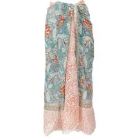 Guru-Shop Sarong Leichter Pareo Schal, Sarong, handbedrucktes..