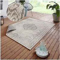 HANSE Home Teppich CEBU Wendeteppich, rechteckig, Höhe: 5 mm, In-& Outdoor, Wetterfest, Balkon, Wohnzimmer, Wasserfest, Orientalisch