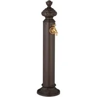 relaxdays Gartenbrunnen Standbrunnen antik 87 cm, braun
