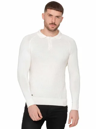 Enzo Milano | Herren Waffelstrick-Pullover