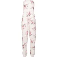 malito more than fashion Jumpsuit malito Damen Einteiler geblümt, Overall mit Stoffgürtel, Jumpsuit mit Stoffgürtel Einheitsgröße
