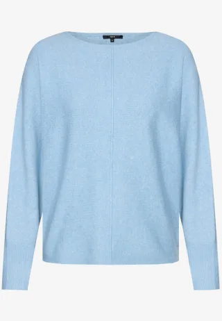 zero - Strickpullover mit U-Boot blau - Gr. - XL