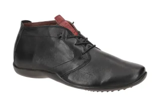 Think Stone 3-000653-0000 Herren Slipper Schwarz Echtleder Gummisohle Kaltfutter