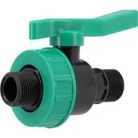 TRIZERATOP Schlauchkupplung Kugelhahn 3/4" x 3/4" aus Polypropylen, Außengewinde, (Kugelhahn 3/4" x 3/4" aus Polypropylen, Außengewinde), Qualität