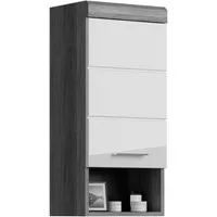 welltime Hängeschrank SIENA, Breite 37cm, 1 Tür, 1 offenes Fächer, 1 Einlegeboden, MDF-Front (1-St., TOPSELLER) in verschiedenen Farben erhältlich, Badmöbel, Badschrank, Schrank, Bad