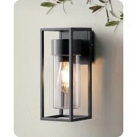 EDISHINE Wandleuchte, ohne Leuchtmittel, Wandbeleuchtung für Hauswand, Terrassenbeleuchtung