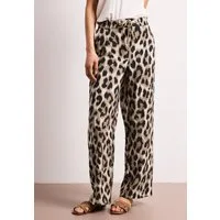 STREET ONE Stoffhose mit Leo-Print
