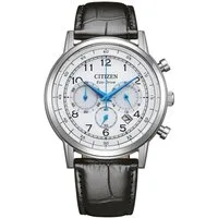 Citizen Chronograph CA4630-02A, Armbanduhr, Solar, Herrenuhr, Lederarmband, analog, Tag, Stoppfunktion