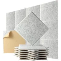 OSTWOLKE Akustikplatte Selbstklebend Schallabsorber Schallschutzplatten 30 x 30 x 0,9cm, (12-St), für Studio, Büro, Akustische Behandlung & Wanddekoration