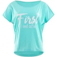 Winshape Oversize-Shirt MCT002 ultra leicht mit weißem Glitzer-Aufdruck
