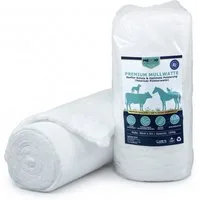 meDDio Pferdebandage Premium-Mullwatterolle 40cm x 5m Verbandwatte für die Stallapotheke (Einzelrolle)