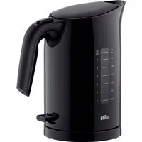 Braun Wasserkocher PurEase WK 3100 BK - 1,7 L, Schnellkochsystem, Anti-Kalk Filter, 1,7 l, 2200 W, 2.200 W, Kocht 200 ml in 45 Sek., 360 Grad Heitzsockel
