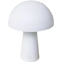 Coen Bakker Deco BV LED Außen-Tischleuchte Touch Tischlampe Pilzform Dimmbar Akku In-/Outdoor IP44, Touch-Funktion, LED fest verbaut, Kaltweiß, Warmweiß, Tageslichtweiß
