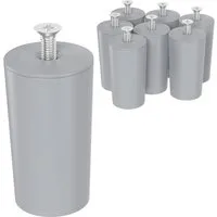 ECENCE Rollladen-Anschlagstopper 8er Set Anschlag-Puffer Grau Stopper für Rolladen, 8-St.