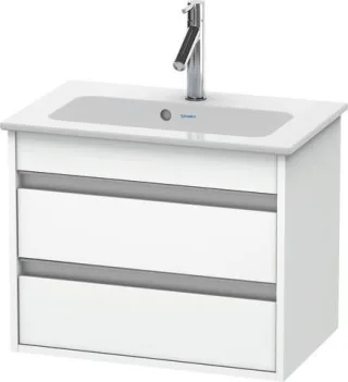 Duravit Ketho Waschtischunterbau wandhängend Weiß Matt 600x385x480 mm - KT645201818 KT645201818