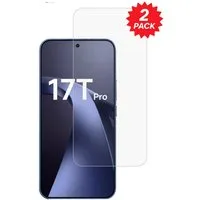Wigento Displayschutzglas 2x für Xiaomi 17T Pro Bildschirmschutz 9H HD Hartglas für Xiaomi 17T Pro, Spar Set 0,26mm 9H 2.5D Hart Glas Folie, hoher Schutz