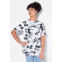 MIAMODA T-Shirt T-Shirt A-Linie Blumendruck