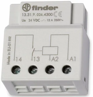 FINDER Schaltrelais 24 V, 12 A, 13.31.9.024.4300, UP